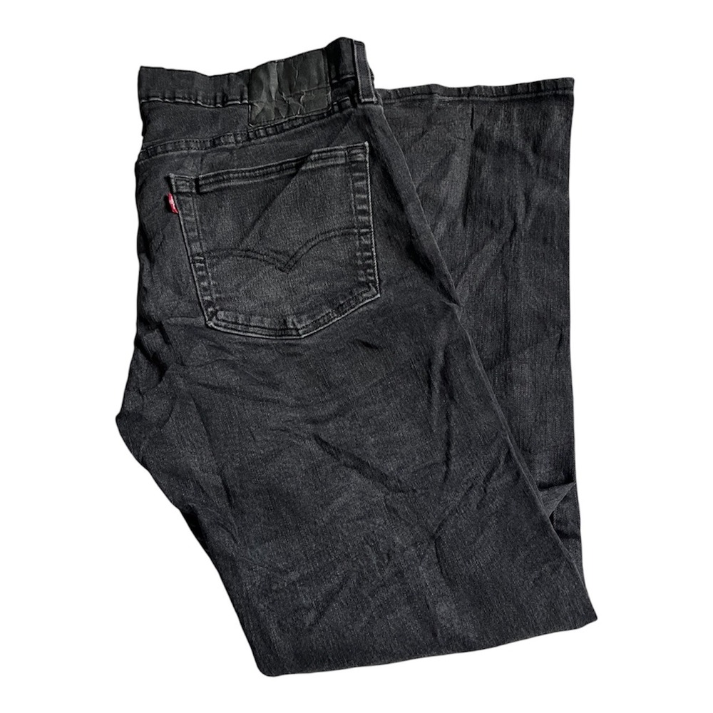 Levis 527 Slim Bootcut Jeans Mens 36x30 (32x30) Dark Wash Black Denim 05527-0539
